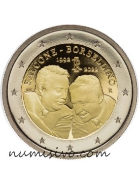 2€ Italia  2022  30º aniversario Falcone et Borsellino