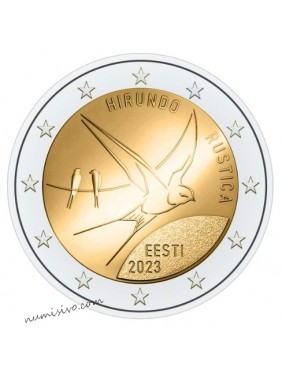 2€ ESTÓNIA 2023 – HIRUNDO RUSTICA