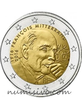 2€ França  2016 - Francois Mitterrand  