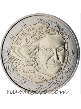 2€ FRANÇA 2018 – França  – Simone Veil