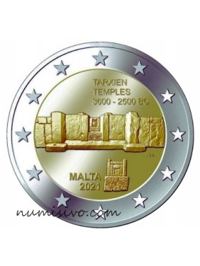 2€ MALTA 2021 – TEMPLO TARXIEN